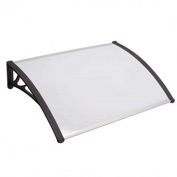 Pensilina in policarbonato alveolare opaco 100x150 cm con braccetti ABS