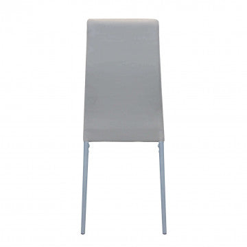 Sedia con struttura metallo, seduta e schienale imbottiti 53x46x97 cm