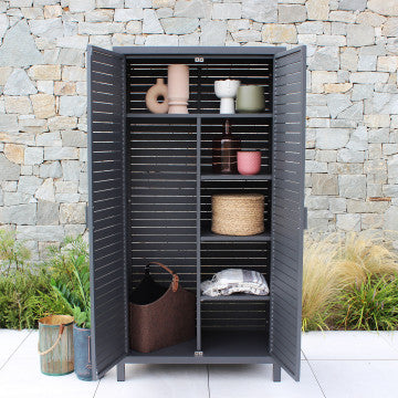 Mobile in alluminio verniciato - 90x48x180 cm - Antracite