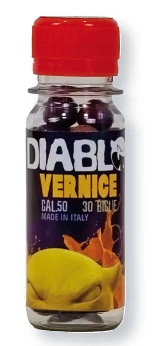 Munizioni Paintball Diablo Vernice Tracciante Calibro 50 - Confezione 30 Pezzi