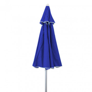 Ombrellone Spiaggia Alluminio Blu Ø220 cm con Palo
