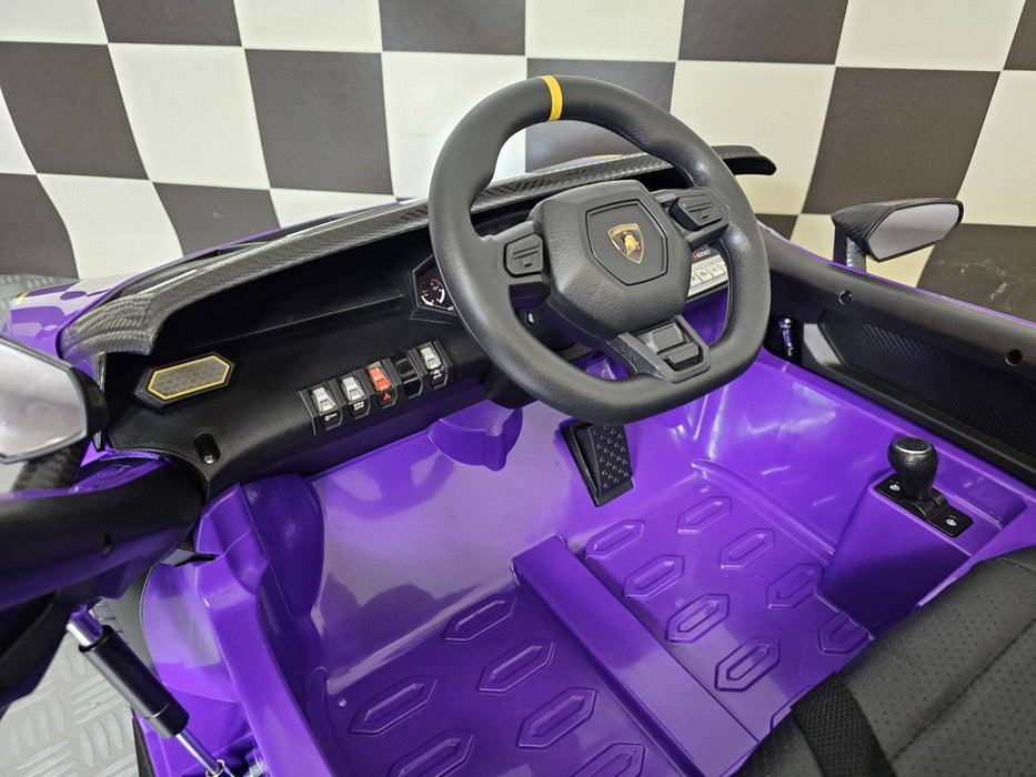 Auto Elettrica per Bambini Lamborghini Auténtica 12 V – Viola