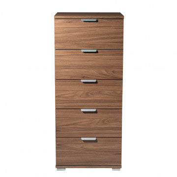 Mobiletto in truciolare bilaminato con 5 cassetti, 45x38x103 cm