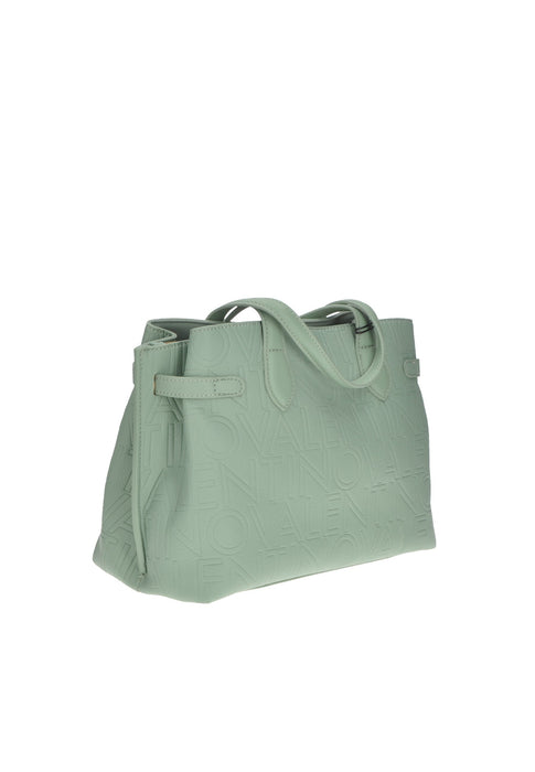 Borsa A Mano Pansy In Ecopelle Valentino Bags Con Chiusura Magnetica E Cerniera Due Tracolle 33x25x15 Cm