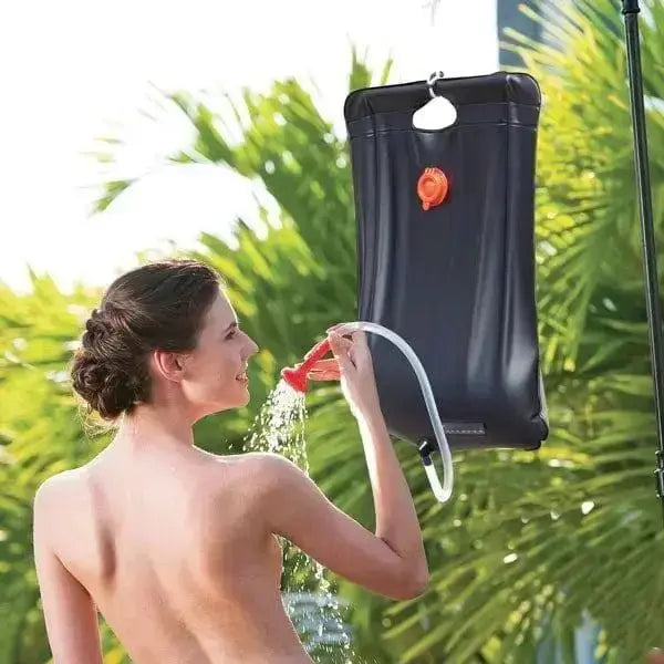 Doccia da campeggio 20 litri portatile pvc con doccetta gancio Doccia da campeggio 20 litri portatile pvc con doccetta gancio