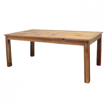 Tavolo in legno riciclato 200x100x77 cm colore marrone