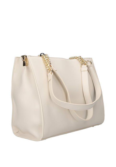 Valentino Bags Borsa A Spalla Hira In Ecopelle Con Chiusura Doppia Cerniera Calamita Tracolla 32x25x14 Cm