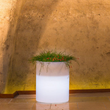Vaso luminoso delphinus 50 h con led multicolor e batteria solare