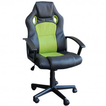 Poltrona gaming con struttura in poliuretano, dimensioni 61x65x104-113.5 cm