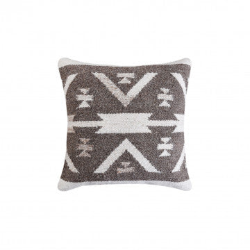 Cuscino quadrato cotone e lana avorio 45 x 45 cm altezza 8 cm