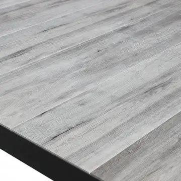 Tavolo Mackay 200 x 100 - struttura in alluminio, piano in ceramica effetto legno