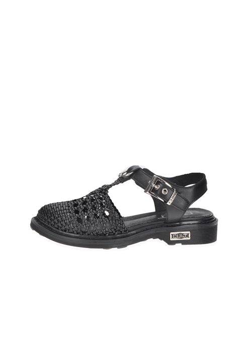 Sandalo Sabbath 4428 CULT Pelle Intrecciata Chiusura Cinturino Fibbia Imbottito Tacco Alto 3 Cm Gomma