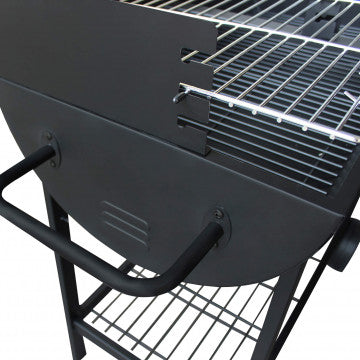 Barbecue a carbonella Wisconsin con struttura in acciaio verniciato nero