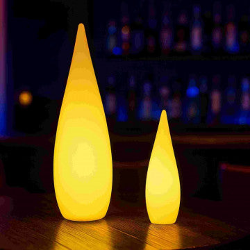 Lampada luminosa goccia grande in polietilene, ricaricabile USB
