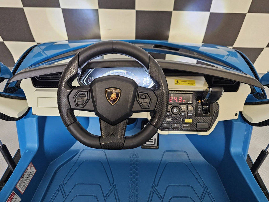 Auto Elettrica per Bambini Lamborghini Sian 24 V – 2 Posti – Blu