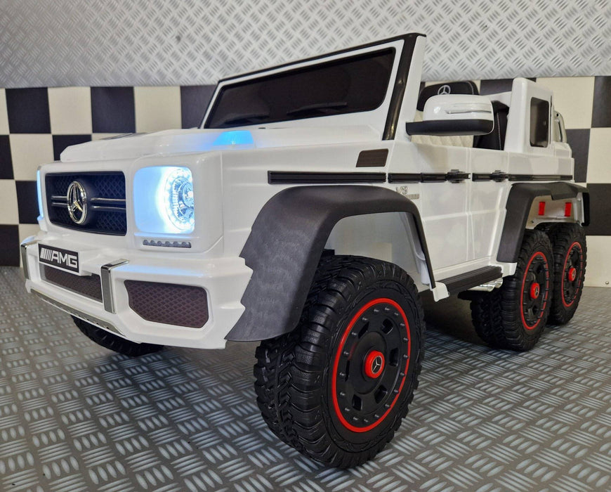 Auto Elettrica per Bambini Mercedes G63 AMG 6×6 12 V – Bianca