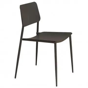 Chaise empilable Vega - Chaise avec structure en acier traité pour l'extérieur