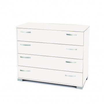 Mobile 4 cassetti truciolare bilaminato bianco 40x90x72 cm