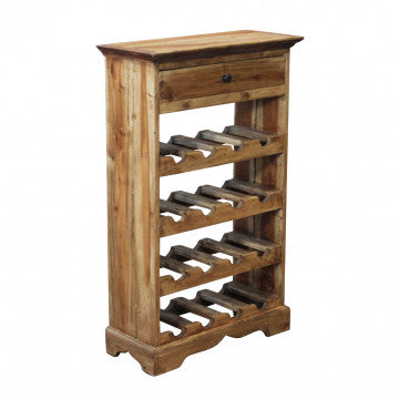 Cantinetta in legno di mogano, dimensioni 55x23x85 cm, colore marrone