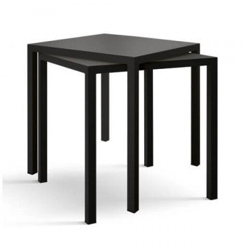 Tavolo autolivellante quadrato 70x70 cm in metallo colore antracite