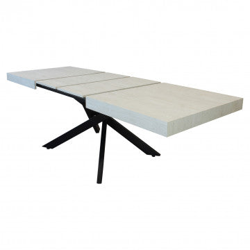 Tavolo allungabile piano MDF melaminico effetto legno 160/240 x 90 cm