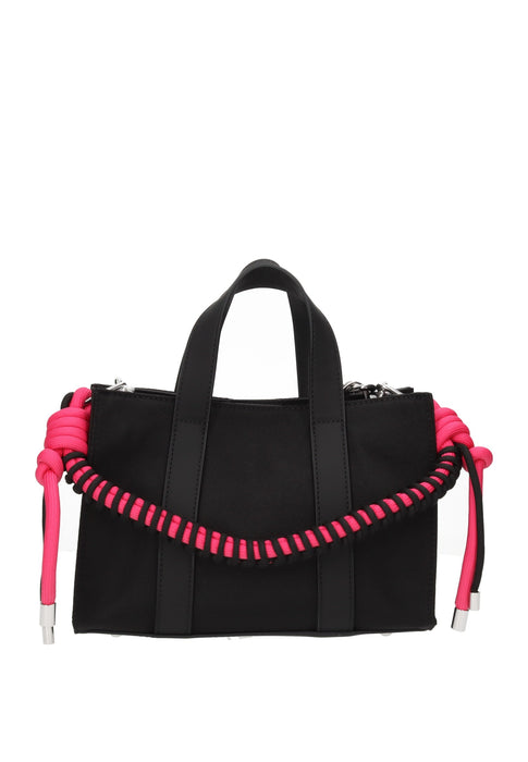 Borsa A Mano Mini Bar Everyday SUN68 In Tessuto Resistente Con Chiusura Magnetica E Tracolla Charm Colorata 23x17x11 Cm