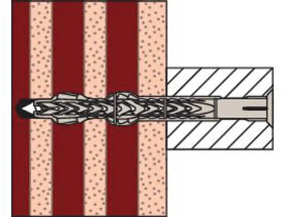 Tassello in Nylon con Vite Flangiata Torx 'SXRL-FUS' per Calcestruzzo e Mattoni