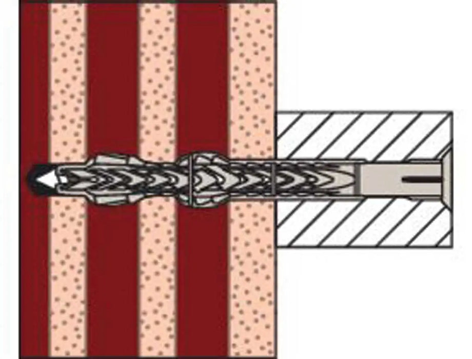 Tassello in Nylon con Vite Flangiata Torx 'SXRL-FUS' per Calcestruzzo e Mattoni