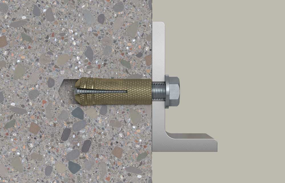 FISCHER Tassello in Ottone MS 8x20 - Lunghezza 28mm (Confezione 50 pz)