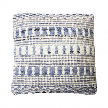 Cuscino in lana e cotone avorio 45x45 cm altezza 8 cm