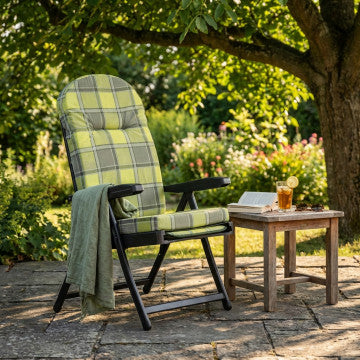 Sdraio carrello in acciaio e tessuto multicolor verde grigio 14,8 kg