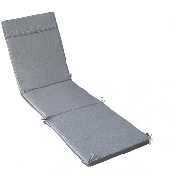 Cuscino sfoderabile idrorepellente in poliestere grigio chiaro 59x194,5x4cm