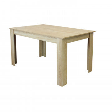 Tavolo allungabile in melamina marrone chiaro 140/190x90 cm