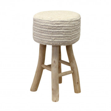 Sgabello in lana e cotone 40x40x70 cm, peso 9,5 kg
