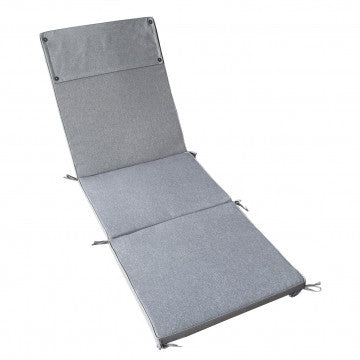 Cuscino sfoderabile idrorepellente in poliestere grigio chiaro 59x194,5x4cm