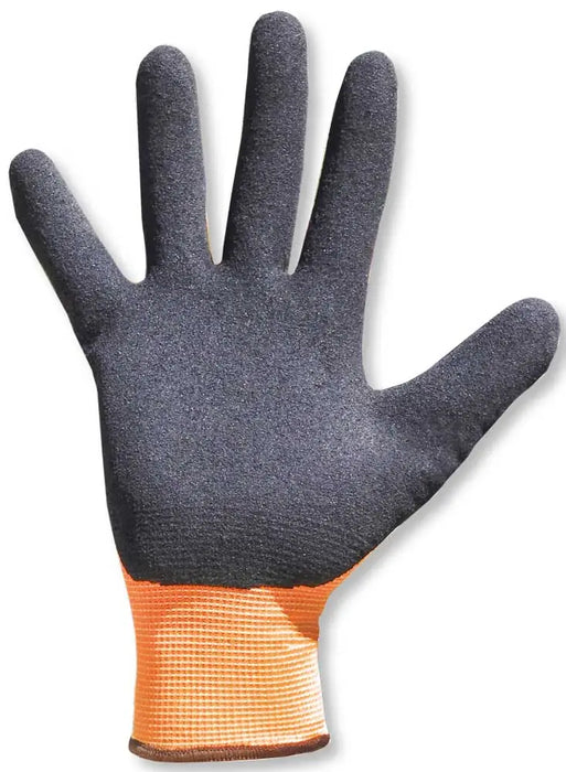 Guanti da Lavoro Tecnograb in Lattice Antiscivolo – Taglia 10 Arancio/Nero