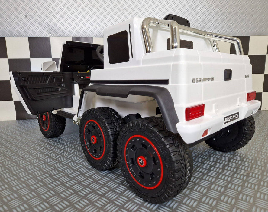 Auto Elettrica per Bambini Mercedes G63 AMG 6×6 12 V – Bianca