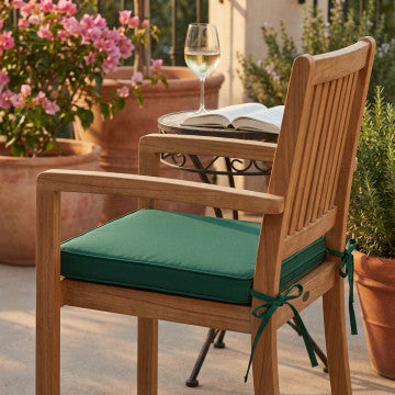Cuscino seduta sfoderabile idrorepellente poliestere 45x50x4 cm