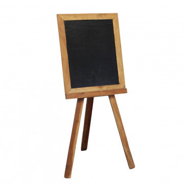 Lavagna in legno di mogano 50x10 cm con altezza regolabile 118-125 cm