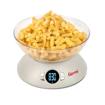 Girmi Bilancia Cucina Elettronica con Ciotola 1.8L 5kg Ø215x50mm