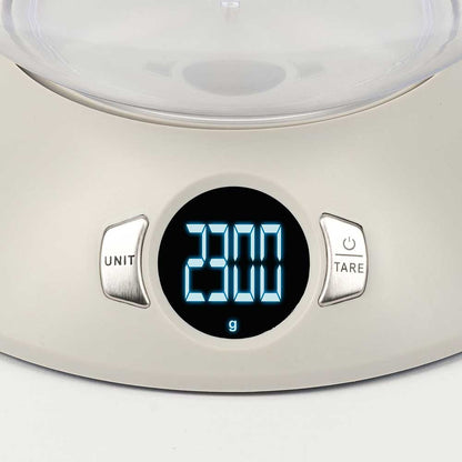 Girmi Bilancia Cucina Elettronica con Ciotola 1.8L 5kg Ø215x50mm