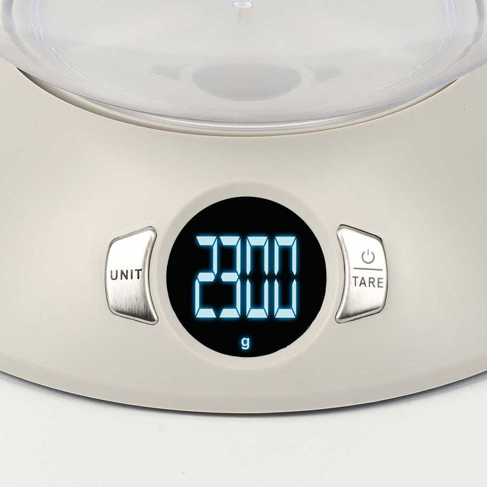 Girmi Bilancia Cucina Elettronica con Ciotola 1.8L 5kg Ø215x50mm