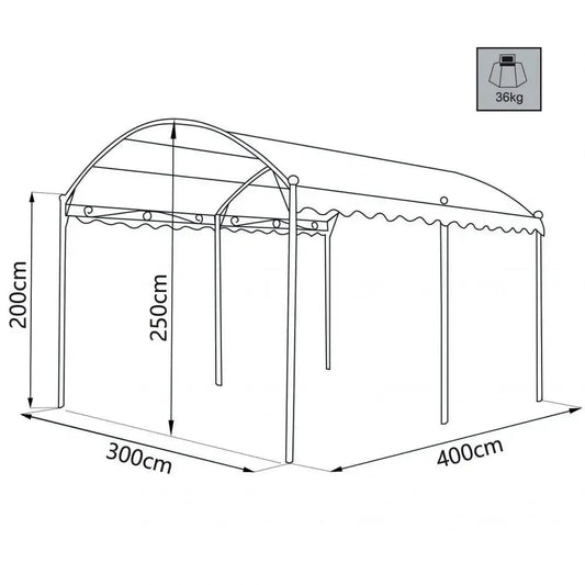 Gazebo arco 3 x 4 Baldacchini e gazebo Hobby Shop Solution   