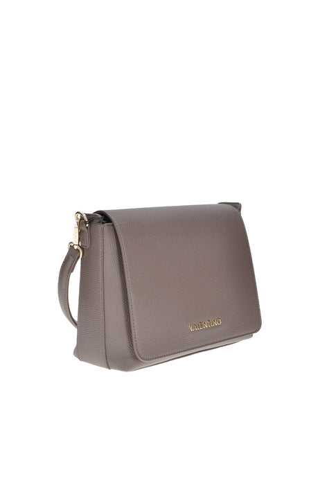 Valentino Bags Borsa A Spalla In Ecopelle Con Chiusura A Patta E Logo Frontale Tracolla In Tessuto 27x20x11 Cm