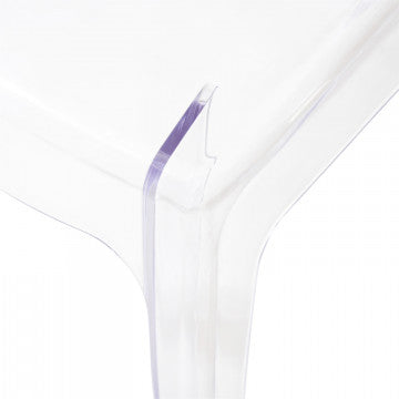 Sedia in policarbonato trasparente, dimensioni 46,3x53x89,6 cm