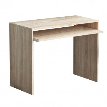 Porta PC in truciolare bilaminato quercia chiaro 90x45x74 cm
