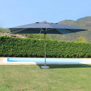 Ombrellone rettangolare 3x4 m telo poliestere 270 gr mantovana