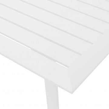 Divano 2 posti struttura alluminio textilene imbottito 124x71x87 cm
