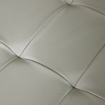 Pouf contenitore rettangolare in ecopelle, 76x38x38 cm, rosa pallido