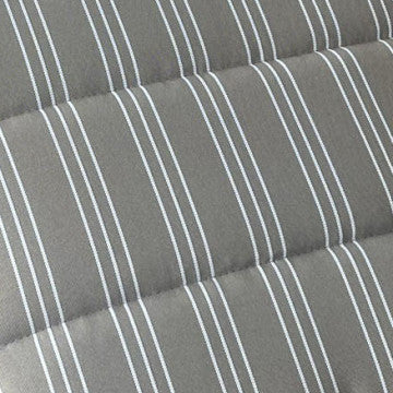 Cuscino King sfoderabile righe tortora 57x185x8 cm poliestere